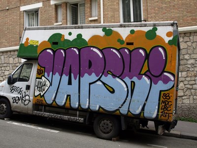 photo graffiti vehicule